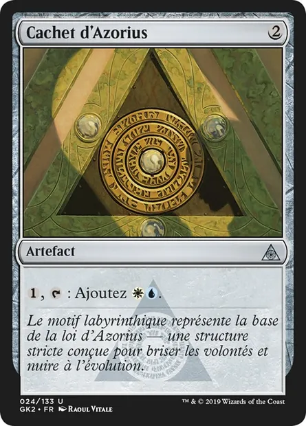 Cachet d'Azorius, carte Magic GK2 24 — extension RNA Guild Kit