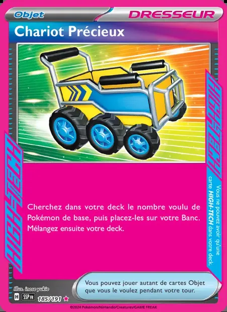 Chariot Précieux, carte Pokémon SSP 185 — extension Étincelles Déferlantes