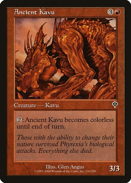 Ancient Kavu, Magic card INV 136 — Invasion set