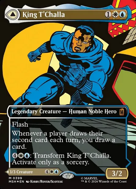 King T'Challa // Black Panther, Hope Enduring, Magic card MSH 399 — Marvel Super Heroes set