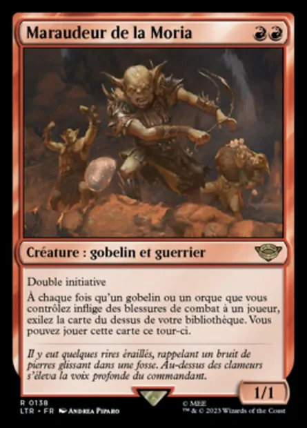 Maraudeur de la Moria, carte Magic LTR 138 — extension Le Seigneur des Anneaux : chroniques de la Terre du Milieu
