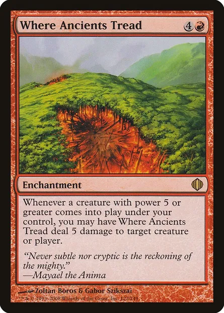 Where Ancients Tread, Magic card ALA 122 — Shards of Alara set