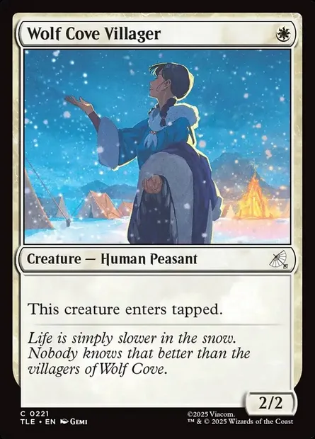Wolf Cove Villager, Magic card TLE 221 — Avatar: The Last Airbender Eternal set