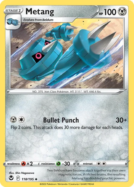 Metang, Pokémon card SIT 118 — Silver Tempest set