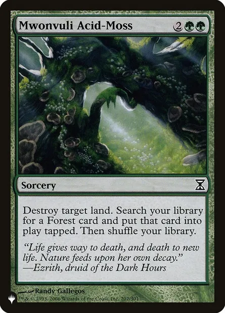 Mwonvuli Acid-Moss, Magic card PLST TSP-207 — The List set