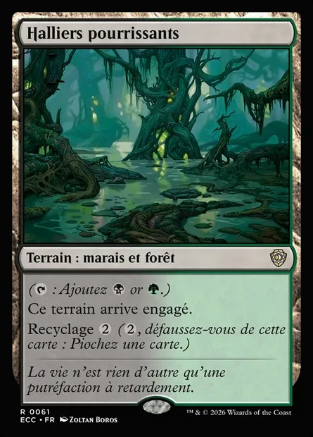 Halliers pourrissants, carte Magic ECC 61 — extension Lorwyn Eclipsed Commander