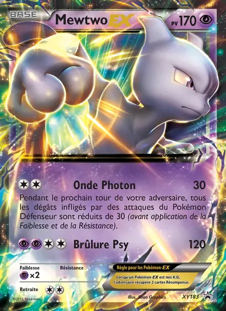 Mewtwo-EX, carte Pokémon XY 183 — extension Promo XY
