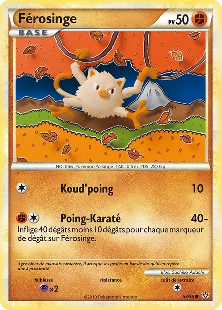 Férosinge, carte Pokémon UL 53 — extension Déchaînement