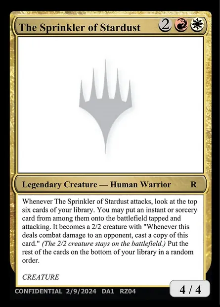 The Sprinkler of Stardust, carte Magic UNK RZ04k — extension Unknown Event