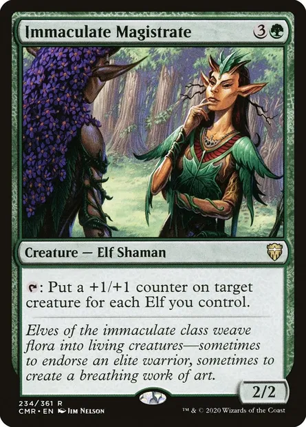 Immaculate Magistrate, Magic card CMR 234 — Commander Legends set