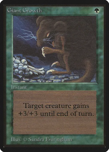Giant Growth, Magic card LEB 198 — Limited Edition Beta set
