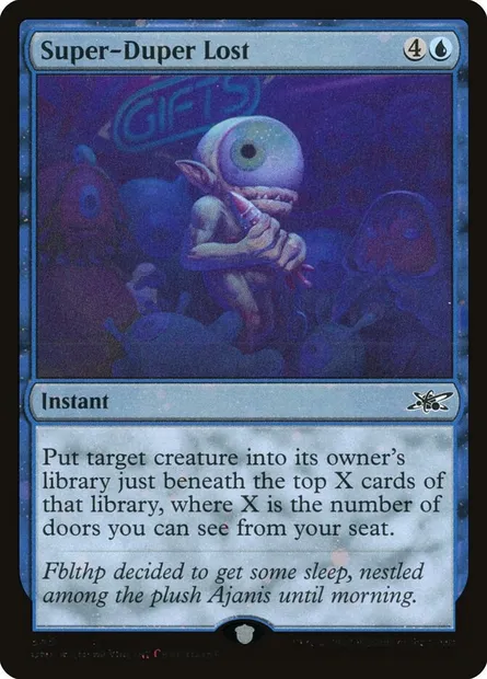 Super-Duper Lost, carte Magic UNF 345 — extension Unfinity