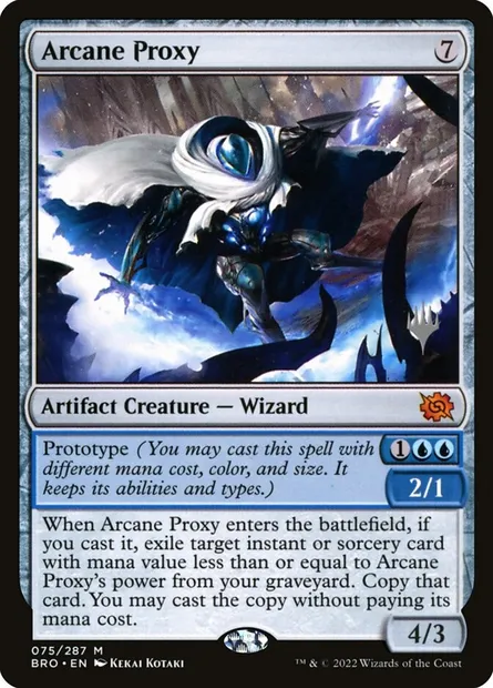 Arcane Proxy, Magic card PBRO 75p — The Brothers' War Promos set