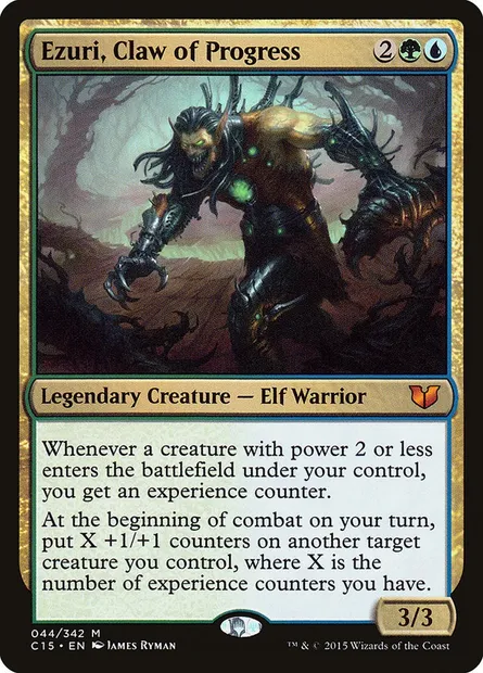 Ezuri, Claw of Progress, Magic card C15 44 — Commander 2015 set
