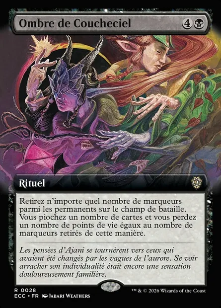 Ombre de Coucheciel, carte Magic ECC 28 — extension Lorwyn Eclipsed Commander
