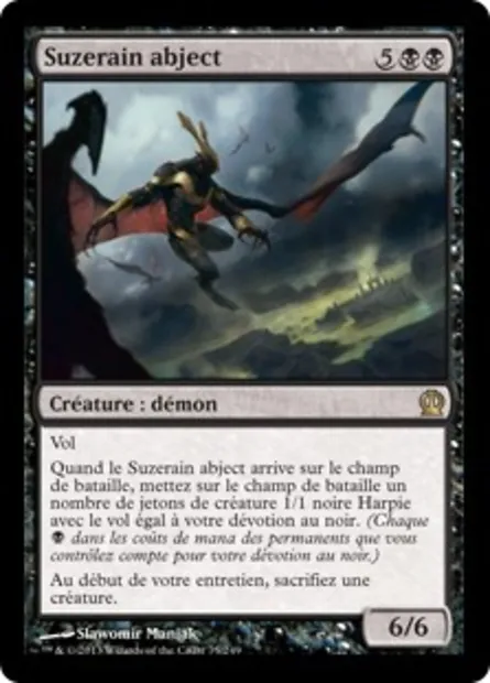 Suzerain abject, carte Magic THS 75 — extension Theros