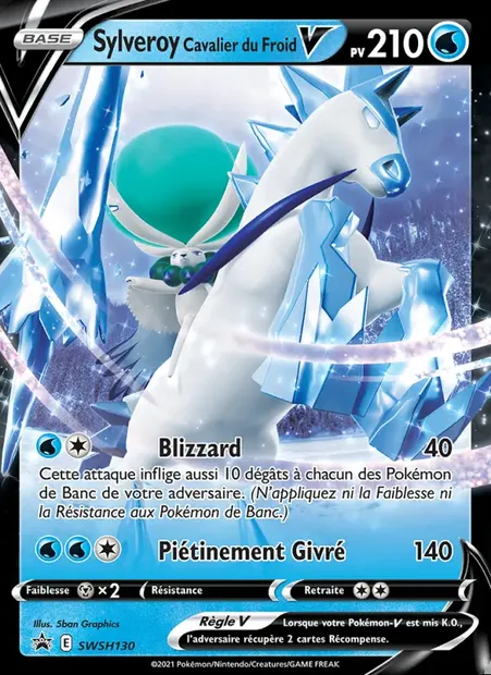 Sylveroy Cavalier du Froid V, carte Pokémon SWSH 130 — extension Promo SWSH
