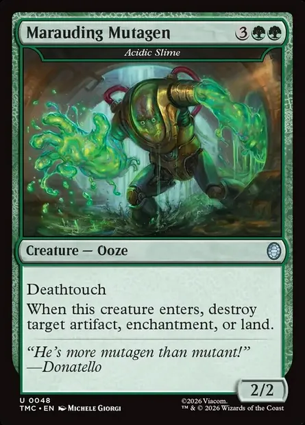 Acidic Slime, Magic card TMC 48 — Teenage Mutant Ninja Turtles Eternal set