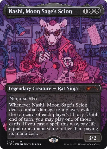 Nashi, Moon Sage's Scion, Magic card SLC 2022 — Secret Lair Countdown set