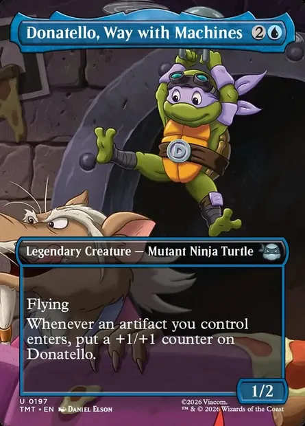 Donatello, Way with Machines, Magic card TMT 197 — Teenage Mutant Ninja Turtles set
