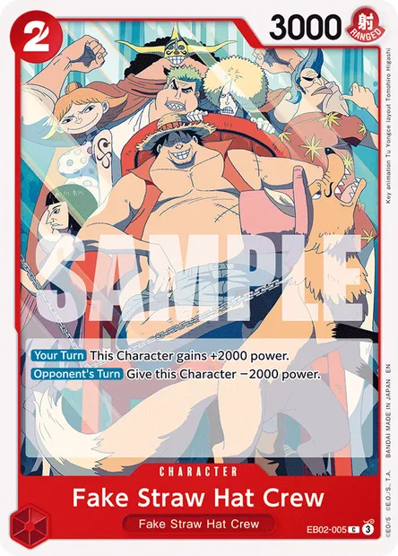 Fake Straw Hat Crew, One Piece card EB02-005 — Anime 25th Collection set