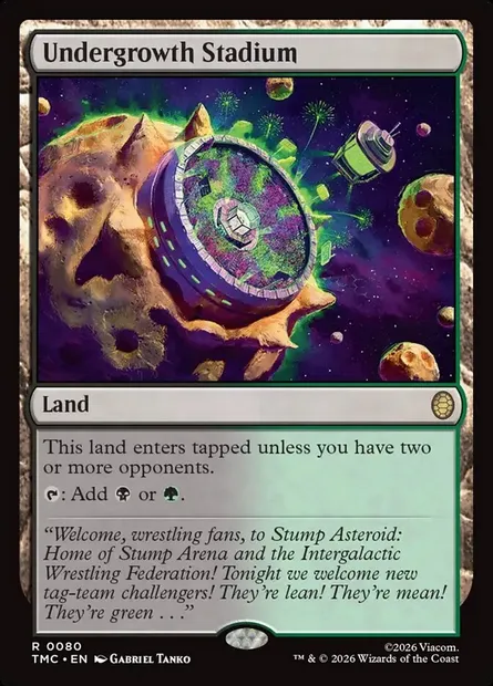 Undergrowth Stadium, Magic card TMC 80 — Teenage Mutant Ninja Turtles Eternal set
