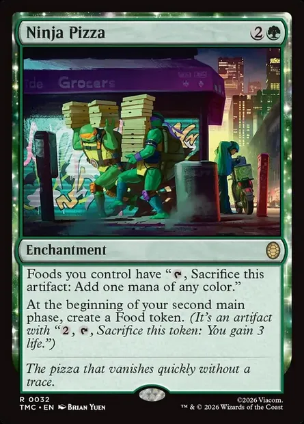Ninja Pizza, Magic card TMC 32 — Teenage Mutant Ninja Turtles Eternal set