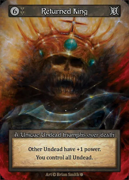 Returned King, carte Sorcery GOT 157 — extension Gothic