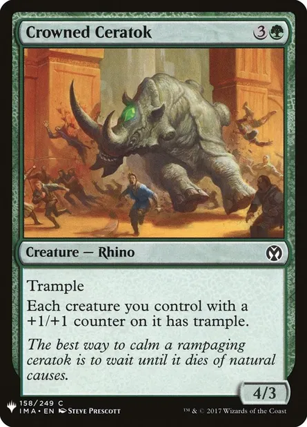 Cératok couronné, carte Magic PLST IMA-158 — extension The List