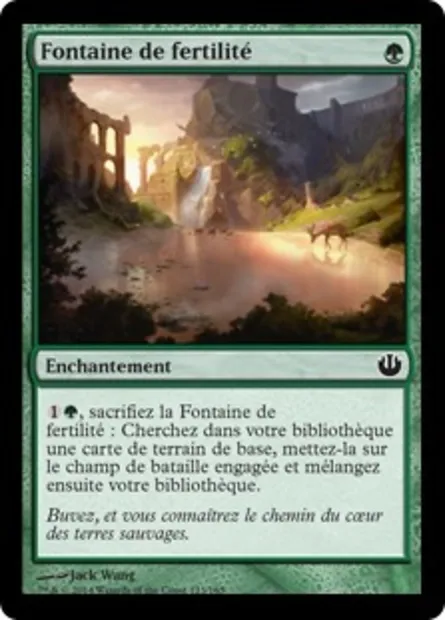 Fontaine de fertilité, carte Magic JOU 123 — extension Incursion dans Nyx