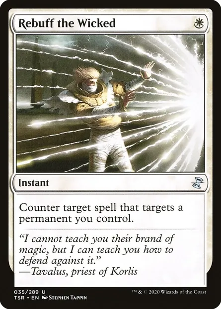 Rebuff the Wicked, Magic card TSR 35 — Time Spiral Remastered set