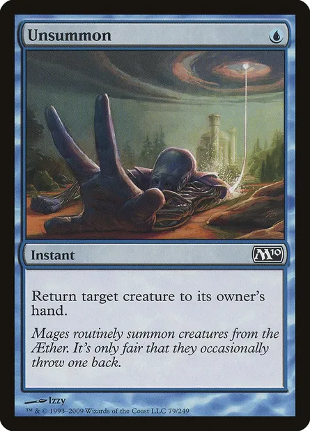Unsummon, Magic card M10 79 — Magic 2010 set