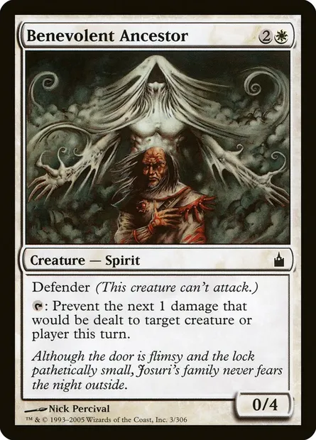 Benevolent Ancestor, Magic card RAV 3 — Ravnica: City of Guilds set