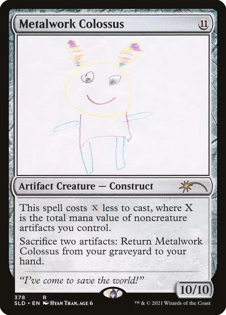 Metalwork Colossus, Magic card SLD 378 — Secret Lair Drop set