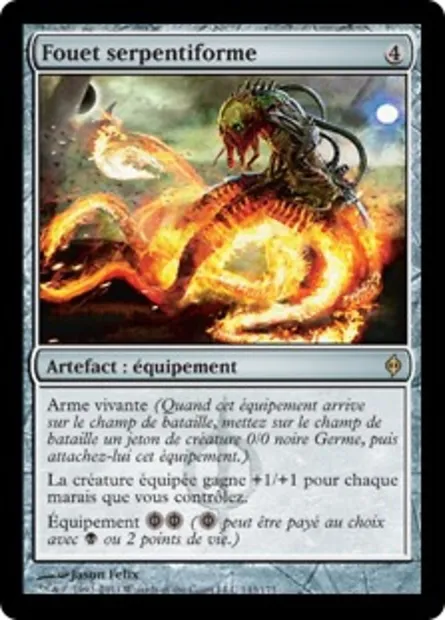 Fouet serpentiforme, carte Magic NPH 143 — extension La Nouvelle Phyrexia