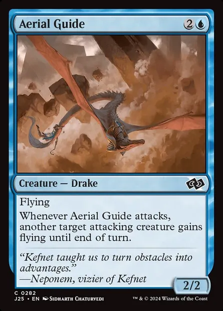 Aerial Guide, Magic card J25 282 — Foundations Jumpstart set
