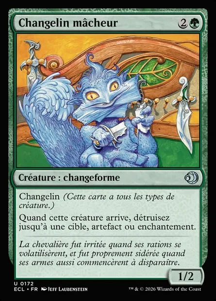Changelin mâcheur, carte Magic ECL 172 — extension Lorwyn Eclipsed