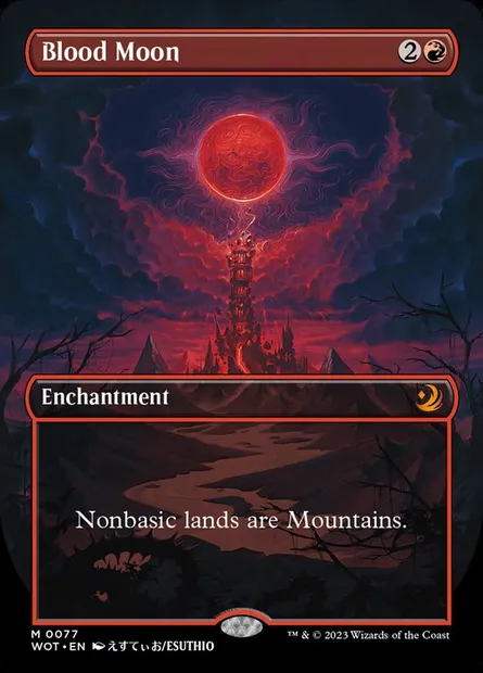 Blood Moon, Magic card WOT 77 — Wilds of Eldraine: Enchanting Tales set