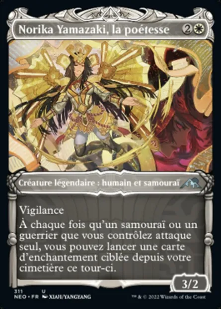 Norika Yamazaki, la poétesse, carte Magic NEO 311 — extension Kamigawa: La Dynastie Néon