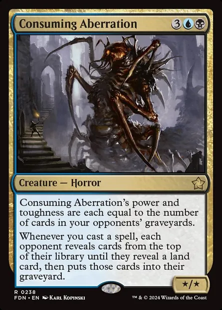 Consuming Aberration, Magic card FDN 238 — Foundations set