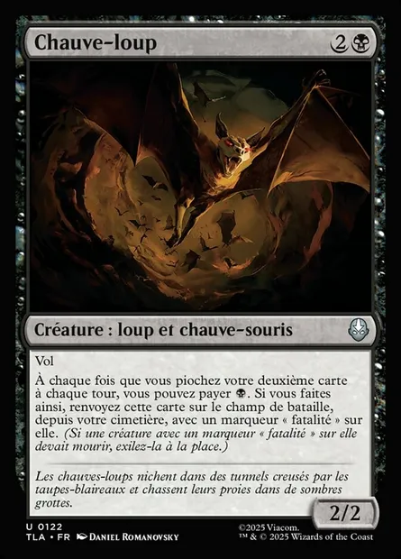 Chauve-loup, carte Magic TLA 122 — extension Avatar: The Last Airbender