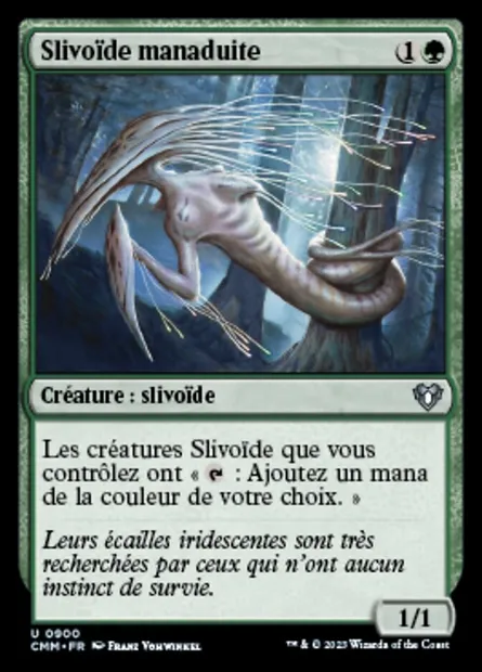 Slivoïde manaduite, carte Magic CMM 900 — extension Commander Masters