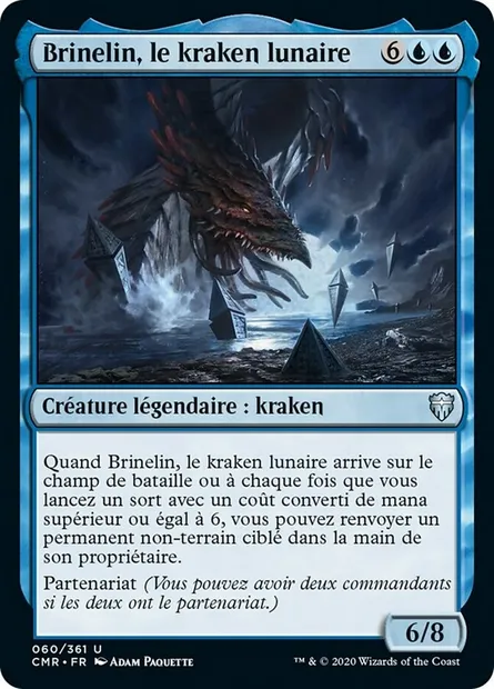 Brinelin, le kraken lunaire, carte Magic CMR 60 — extension Commander Legends