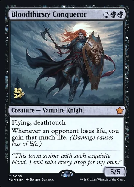 Conquérant assoiffé de sang, carte Magic PFDN 58s — extension Foundations Promos