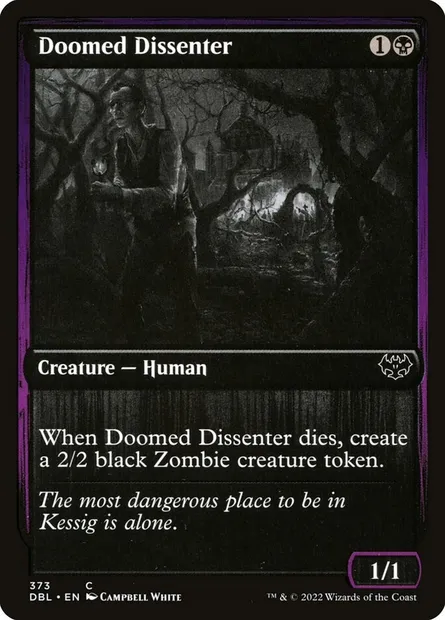 Doomed Dissenter, Magic card DBL 373 — Innistrad: Double Feature set