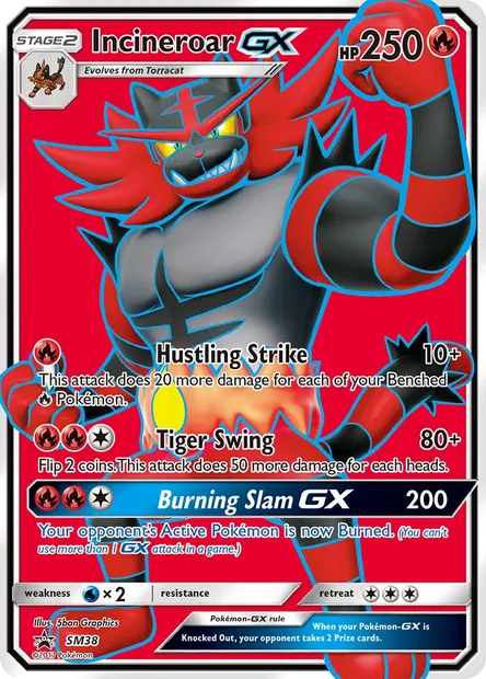 Félinferno GX, carte Pokémon SM 38 — extension Promo SM