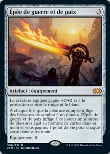 Épée de guerre et de paix, carte Magic 2XM 300 — extension Double Masters