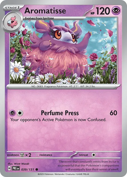 Aromatisse, Pokémon card PRE 039 — Prismatic Evolutions set