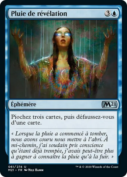 Pluie de révélation, carte Magic M21 61 — extension Core Set 2021