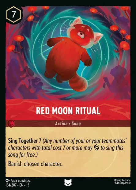 Red Moon Ritual, Disney Lorcana card CH13-134 — Attack of the Vine! set